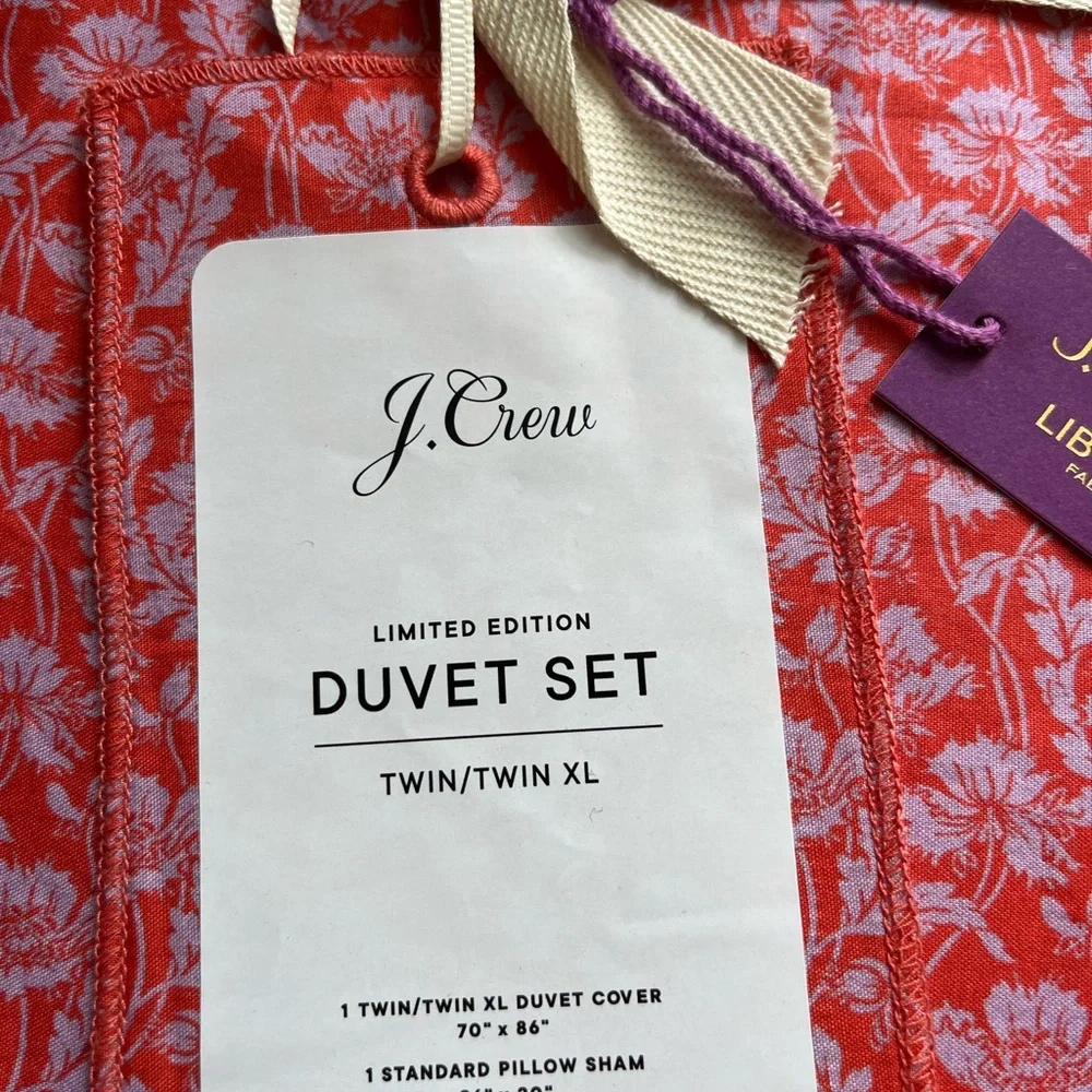 J.Crew Duval set limited edition twin/twin extra large liberty print